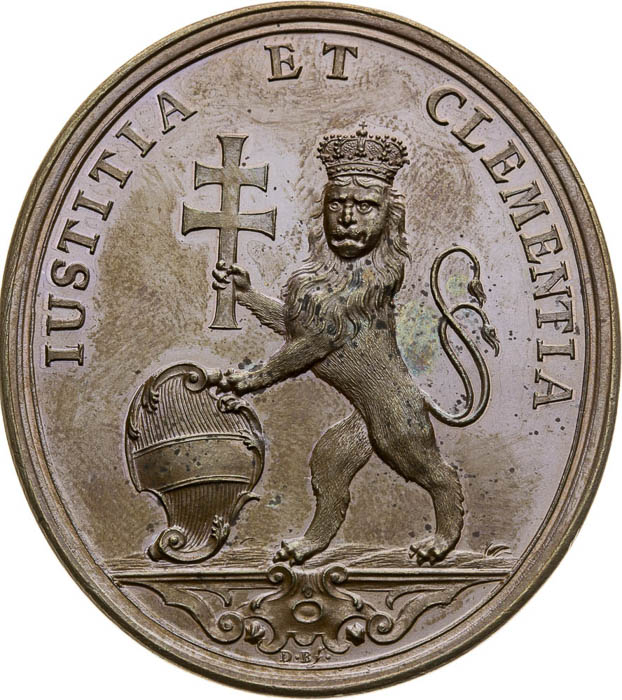 Medal (1743) - back