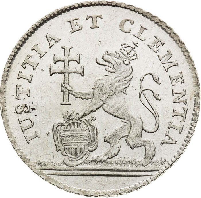 Silver Token 1743 - back
