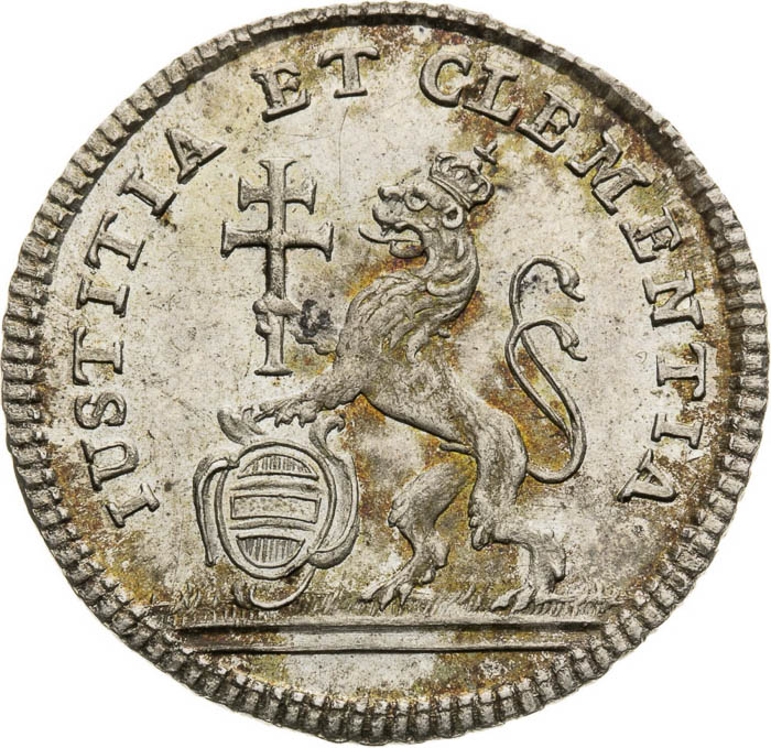 Silver Token 1743 - back