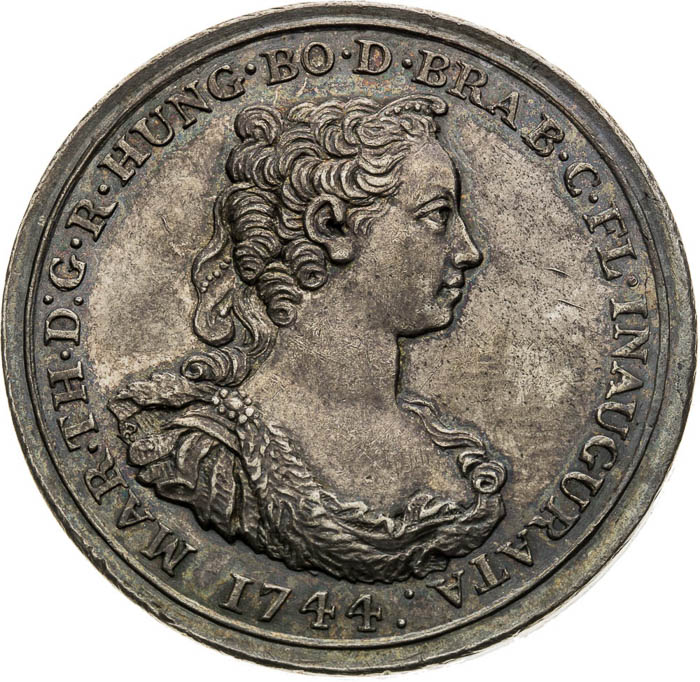 Silver Medal 1744 - front