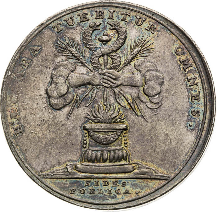Silver Medal 1744 - back