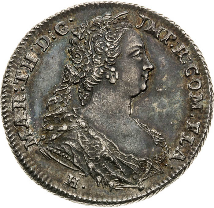Silver Medal 1745 - front