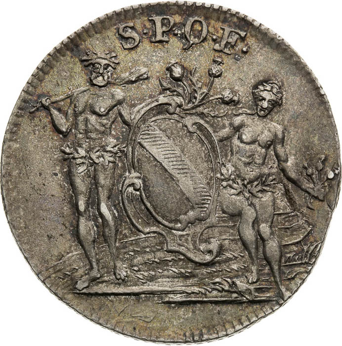 Silver Token (1755-1757) - back