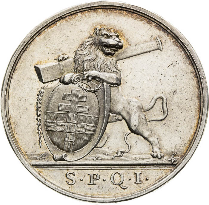 Silver Medal (1777) - back