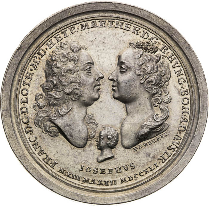 Silver Medal 1741 - front