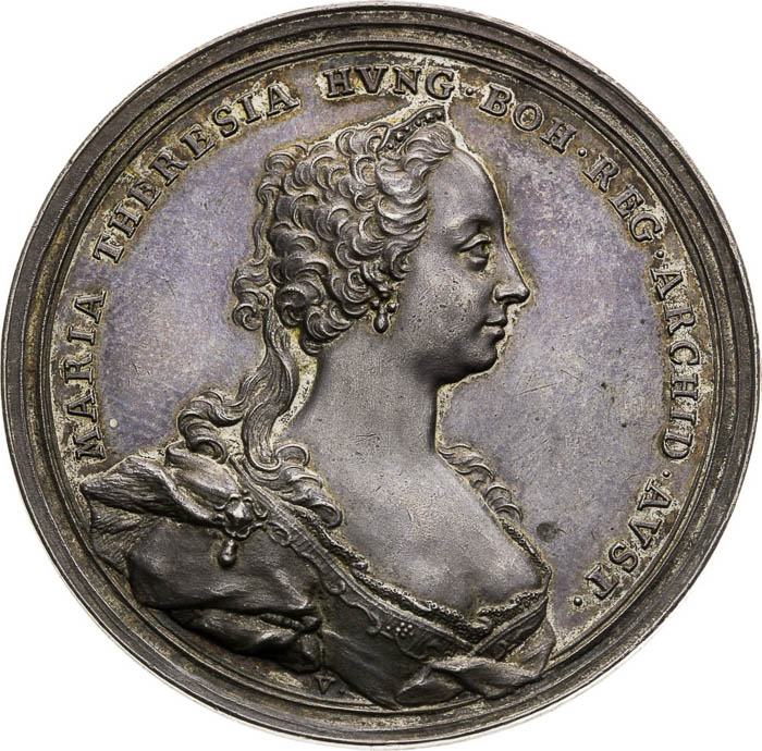 Silver Medal 1741 - front