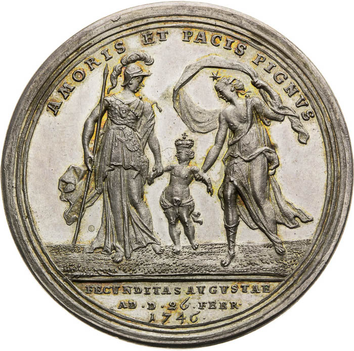 Silver Medal 1746 - back