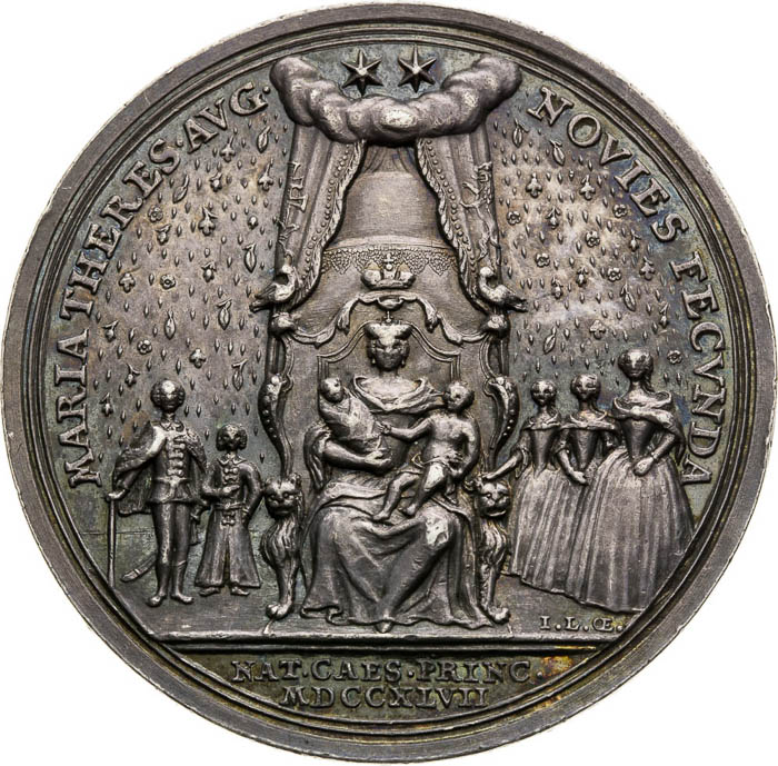 Silver Medal 1747 - back