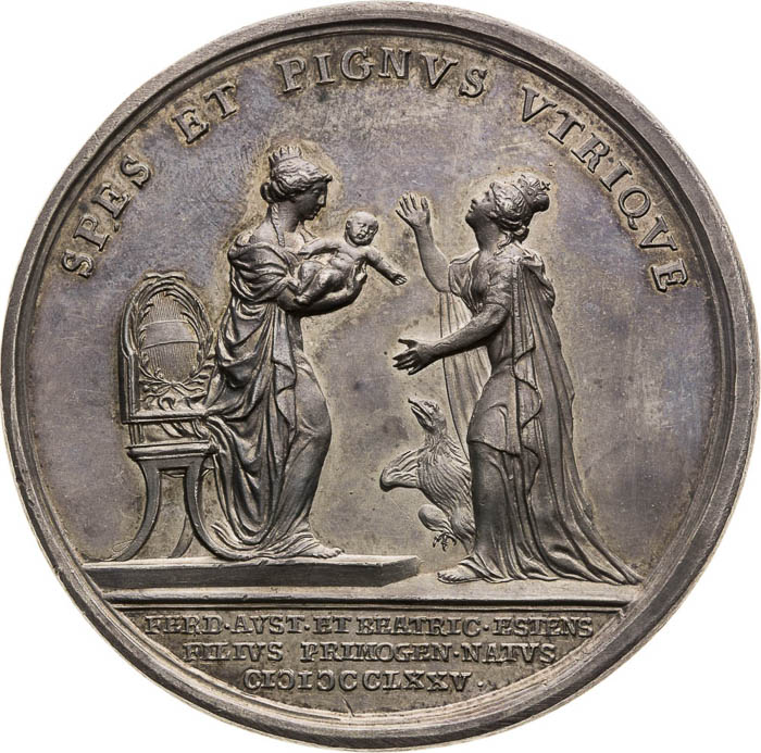 Silver Medal 1775 - back