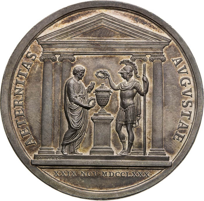 Silver Medal 1780 - back