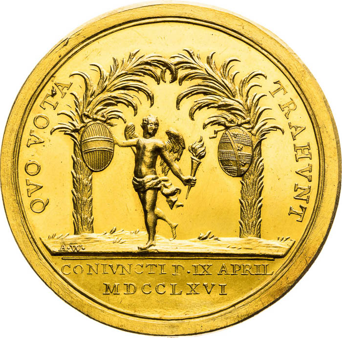 Gold Medal 1766 (10 Ducats) - back