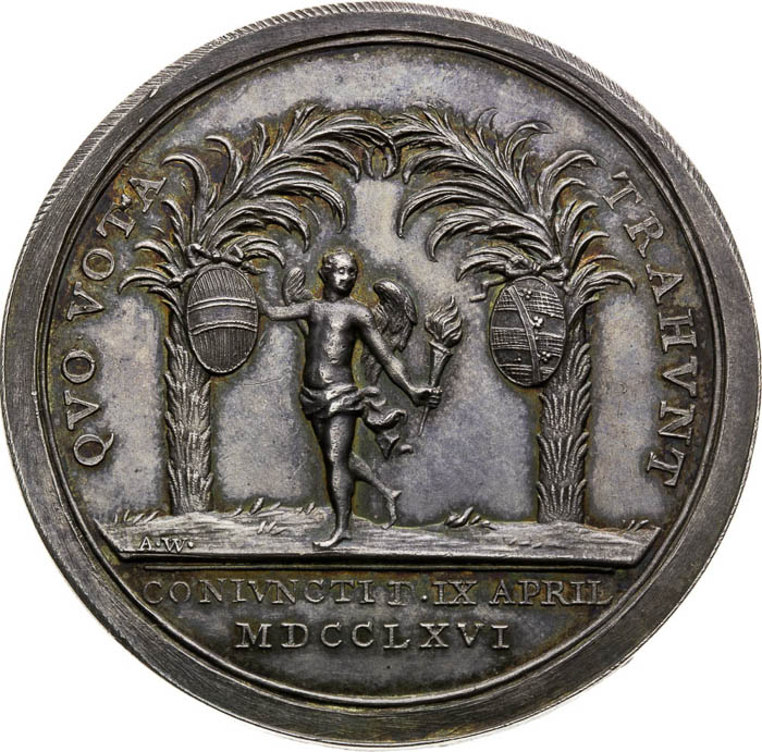 Silver Medal 1766 - back