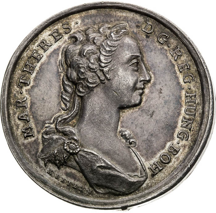 Silver Medal 1743 - front