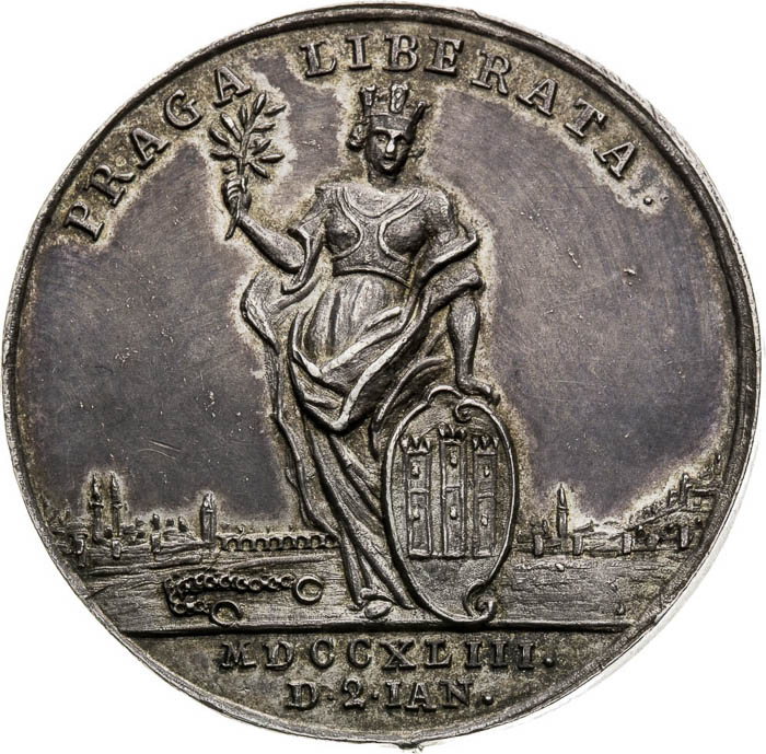Silver Medal 1743 - back