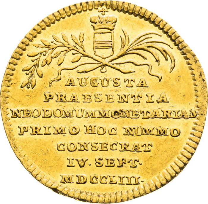  Zlatý žetón 1753 (Dukát) - reverz