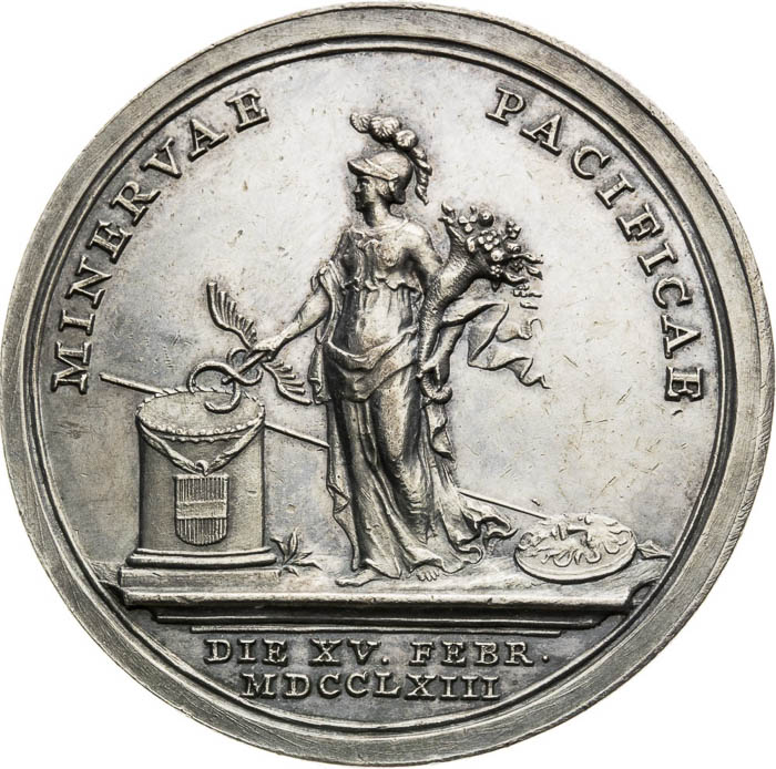 Strieborná medaila 1763 - reverz