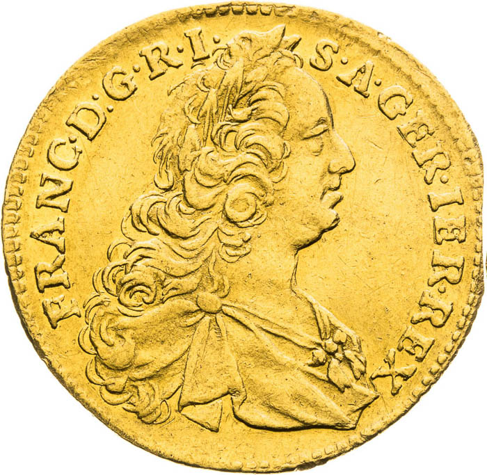 Ducat 1754 - front