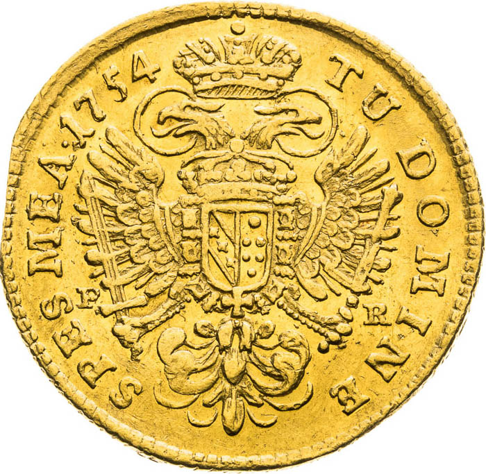 Ducat 1754 - back