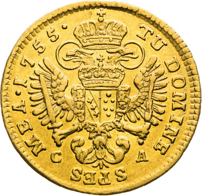 Ducat 1755 - back