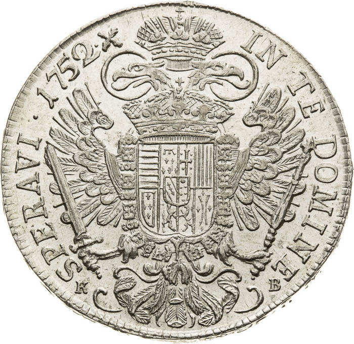 Tolar 1752 - revers