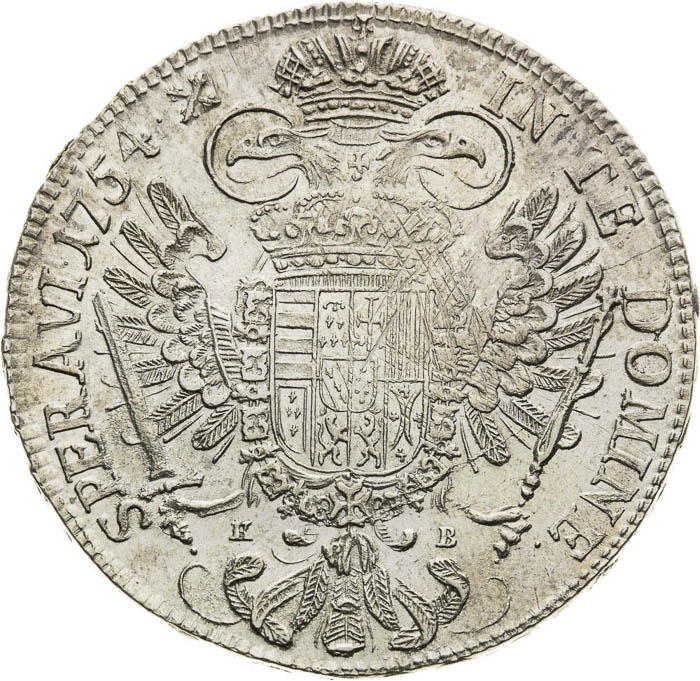 Tolar 1754 - revers