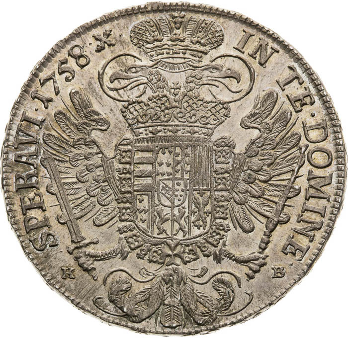 Tolar 1758 - revers