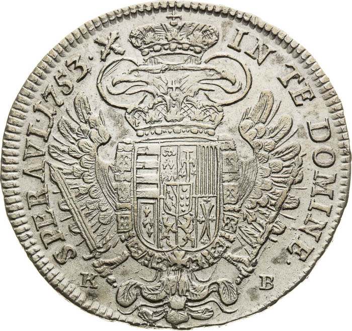 1/2 Tolar 1753 - revers