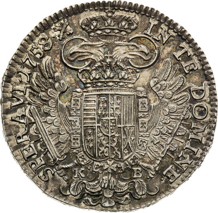 1/2 Tolar 1758 - revers
