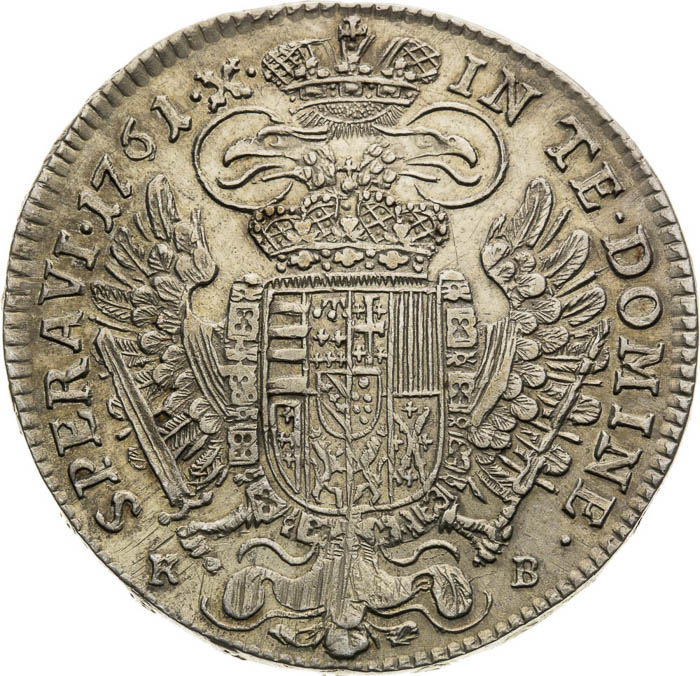 1/2 Tolar 1761 - revers