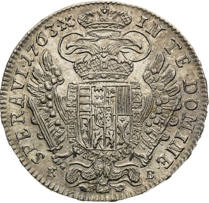 1/2 Tolar 1763 - revers