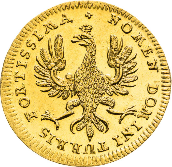 Zlatý žeton 1745 (Dukát) - revers