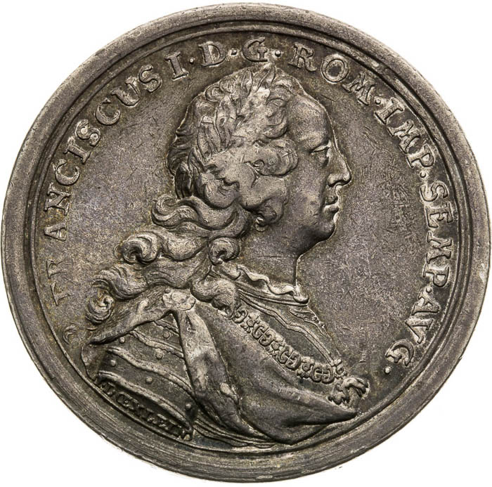 Stříbrná medaile 1745 - avers