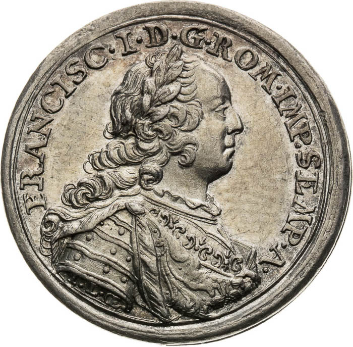 Stříbrná medaile 1745 - avers