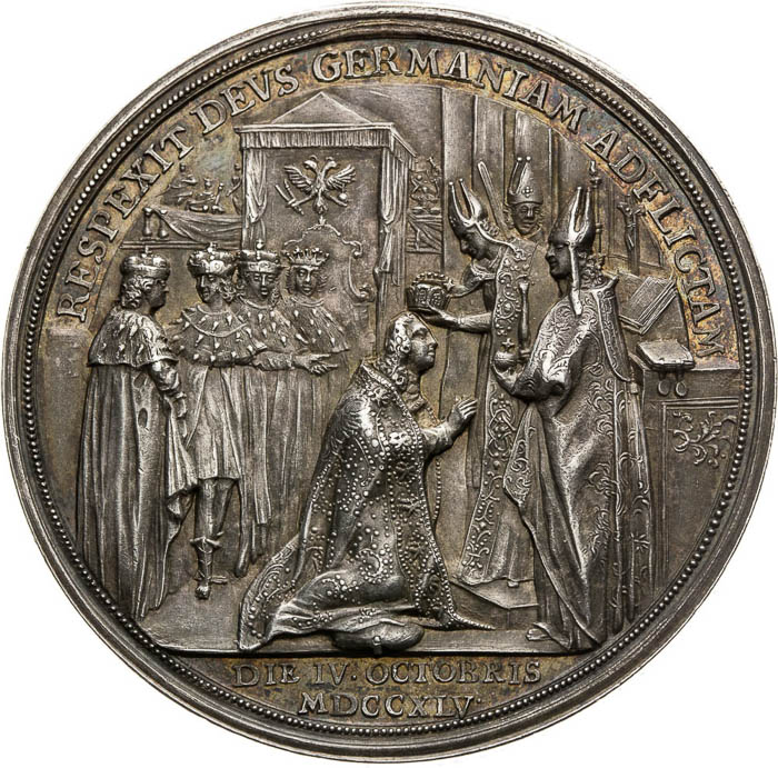 Strieborná medaila 1745 - reverz