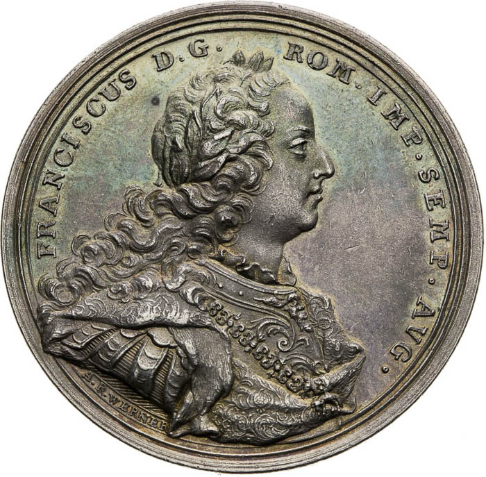 Strieborná medaila 1745 - averz