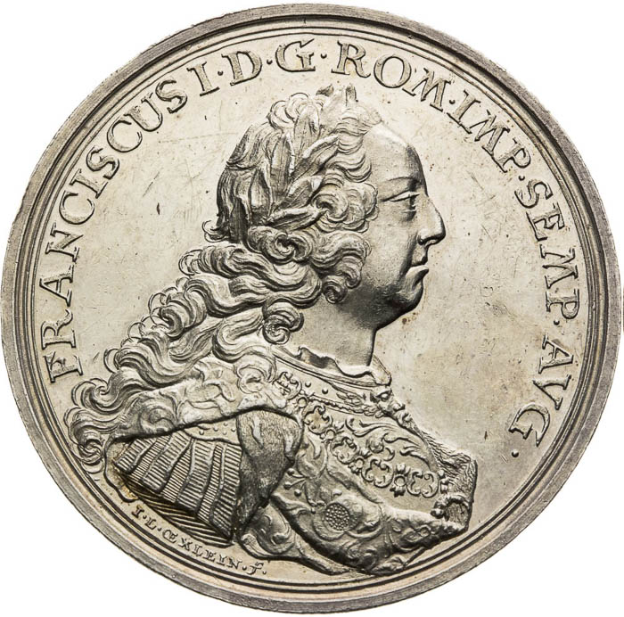 Strieborná medaila 1745 - averz