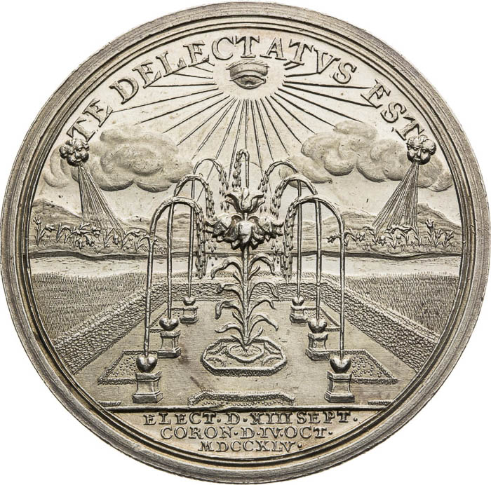 Strieborná medaila 1745 - reverz