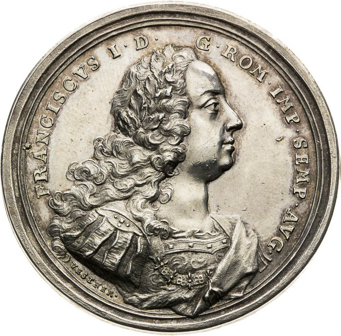 Strieborná medaila 1745 - averz