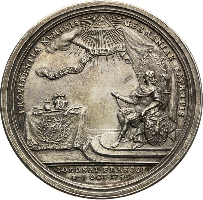 Strieborná medaila 1745 - reverz
