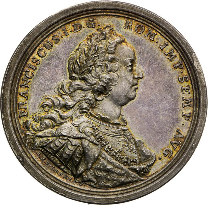 Strieborná medaila 1745 - averz