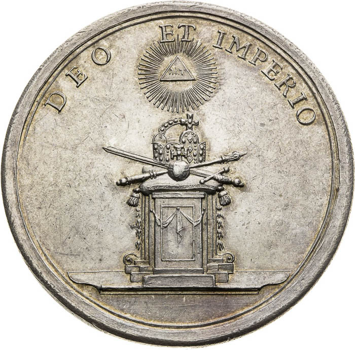 Strieborná medaila 1745 - reverz