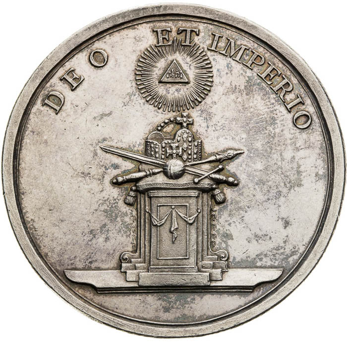 Strieborná medaila 1745 - reverz