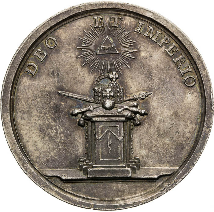 Strieborná medaila 1745 - reverz