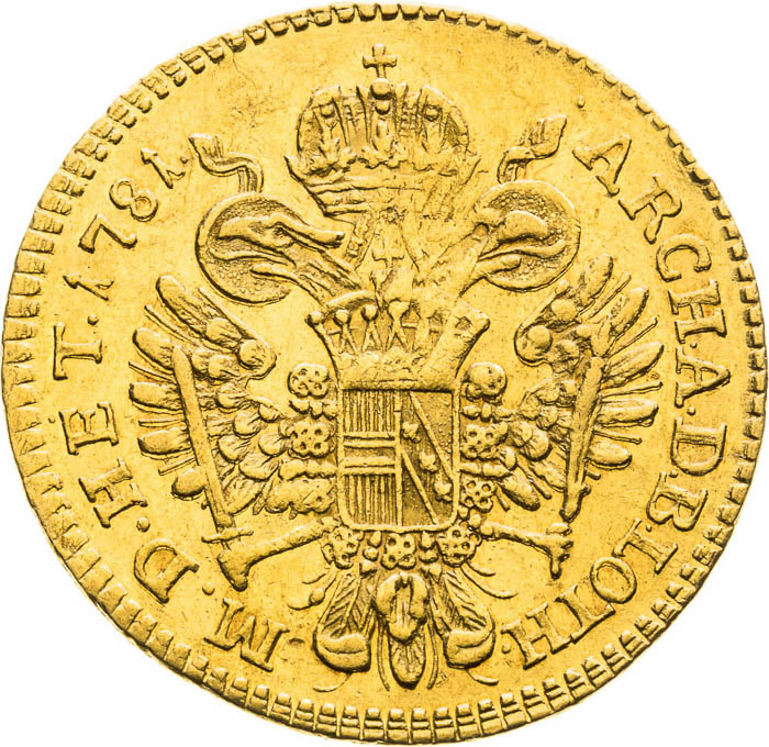 Ducat 1781 - back