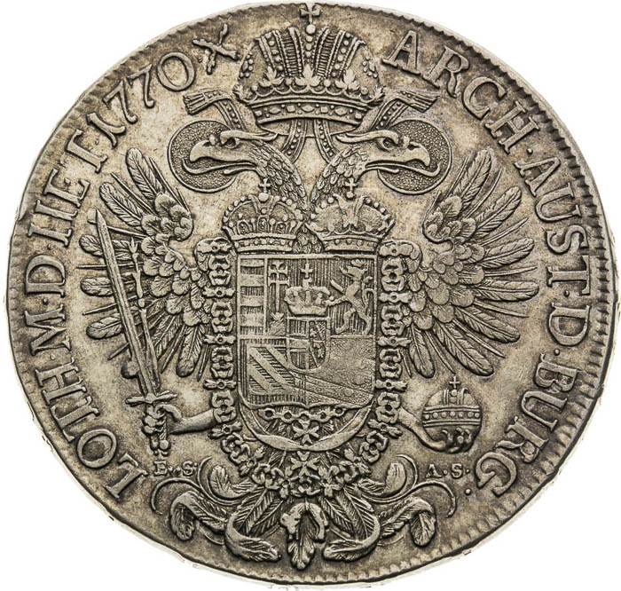 Thaler 1770 - back