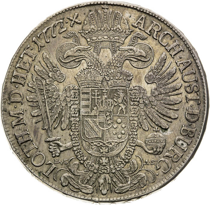 Thaler 1772 - back