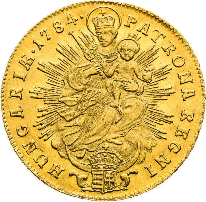 Dukát 1784 - revers