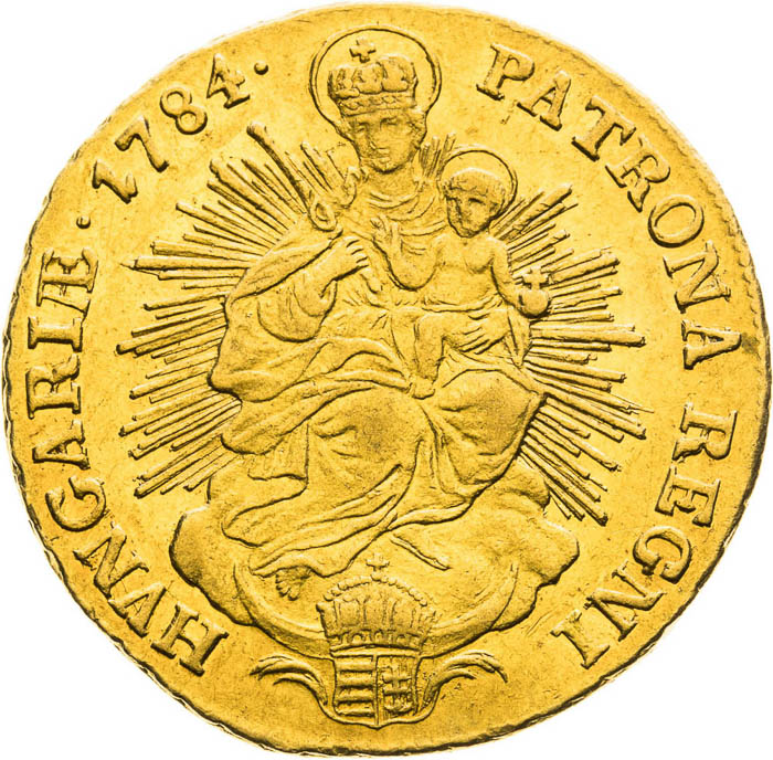 Dukát 1784 - revers