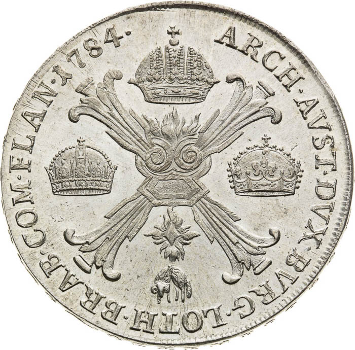 Thaler 1784 - back