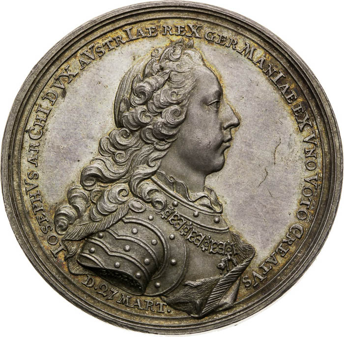 Strieborná medaila 1764 - averz